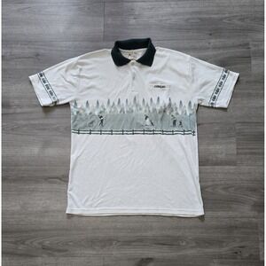 Vintage 90s American Polo Resort Wear Cotton Golf Polo Size Large Curacao